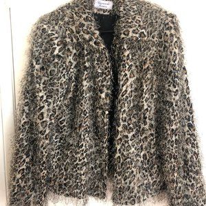 Cheetah Print Fuzzy Jacket